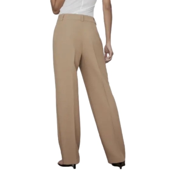 NWT ZARA Françoise Full Length Straight Leg Pants XL - Picture 3 of 16